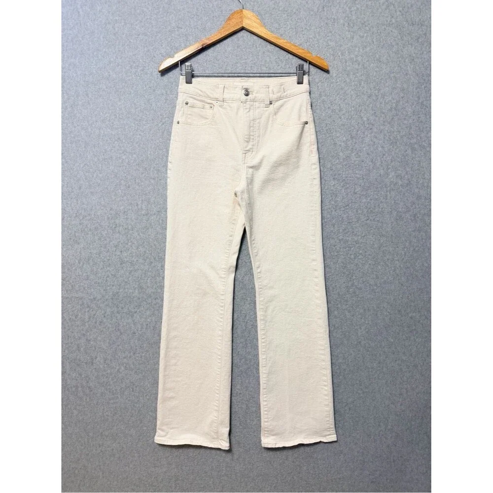 Madewell Relaxed Bootcut Jeans Size 25 Winter White High Full Length
